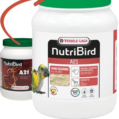 Versele-laga - Papilla para embuche manual de aves NUTRIBIRD A21 VERSELE LAGA 800 gr.