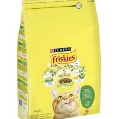 FRISKIES - Pienso para gatos FRISKIES CONEJO, POLLO Y VERDURA 4 kg