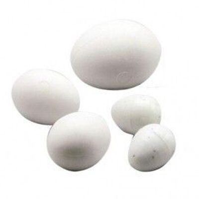 Copele - Huevos falsos macizos pequeños tipo CANARIO en bolsa de 40 unidades COPELE