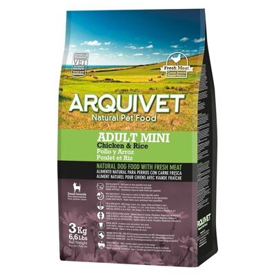 ARQUIVET SLU - pienso para perros adultos talla mini, pollo y arroz ARQUIVET 3 kg