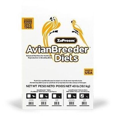 ZuPreem - Pienso de CRIA para loros y conuros ZUPREEM NATURAL AVIAN BREEDER 18.10 kg