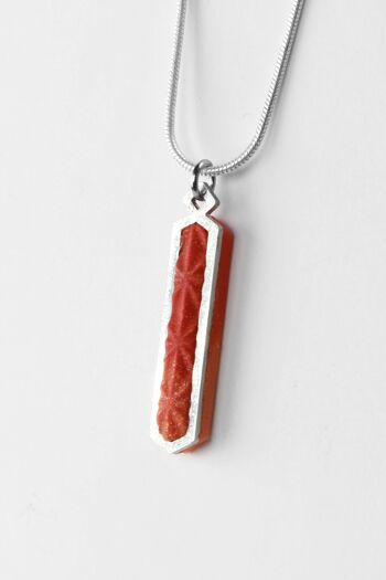 Solstice - Corail - Collier chaîne ajustable 2