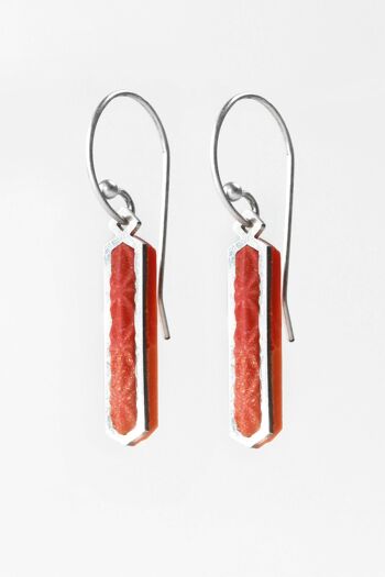 Solstice - Corail - Boucles d'oreilles 2