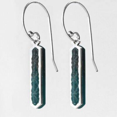 Solstice - Vert forêt - Boucles d'oreilles