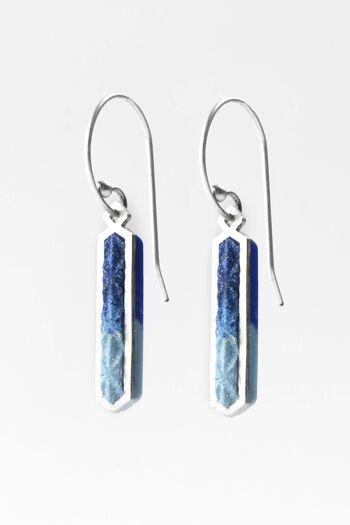 Solstice - Bleu - Boucles d'oreilles 2