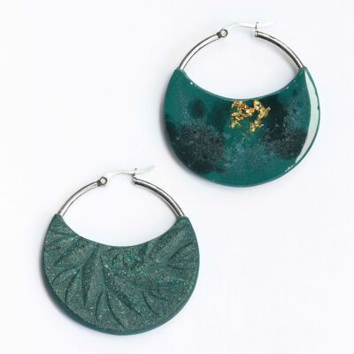 Selene - Forest Green - Earrings