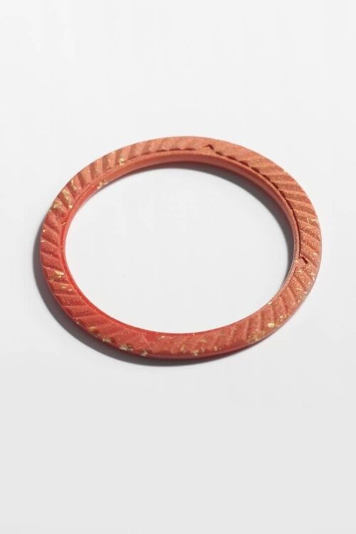 Ouroboros - Corail - Bracelet jonc