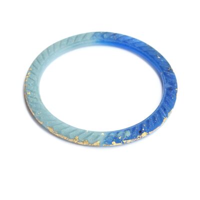 Ouroboros - Bleu - Bracelet jonc