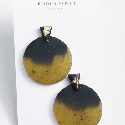 Ulu - Matcha - Grandes boucles d'oreilles