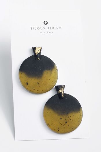 Ulu - Matcha - Grandes boucles d'oreilles 1