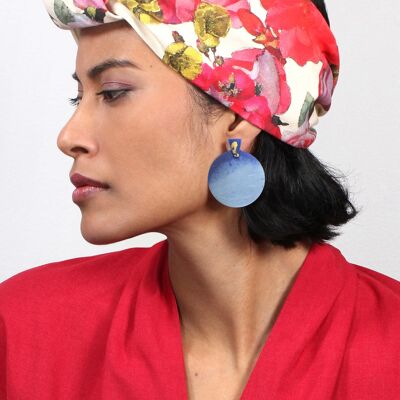 Ulu - Blue - Large Earrings