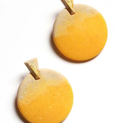 Ulu - Ocre - Grandes boucles d'oreilles