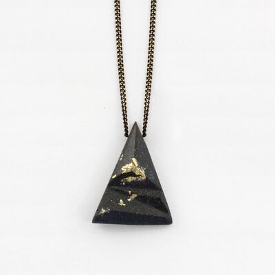 Éclat - Black - Triangle unisex necklace