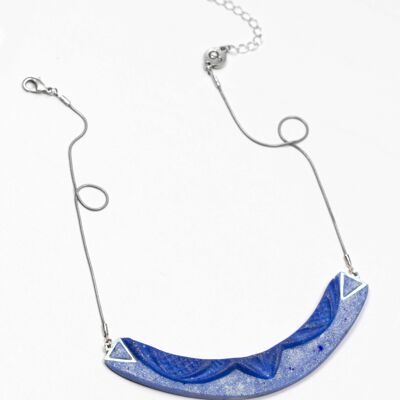 Corona - Azul - un collar inspirado en la realeza