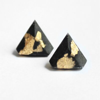 Diamond - Black - earrings