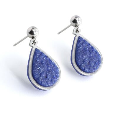 Candide - Blue - classic stud earrings