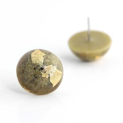 Astral - Matcha - Round Stud Earrings