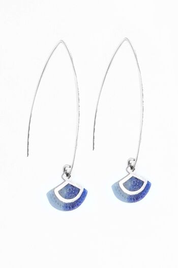 St-Jacques - Bleu - Boucles d'oreilles 1