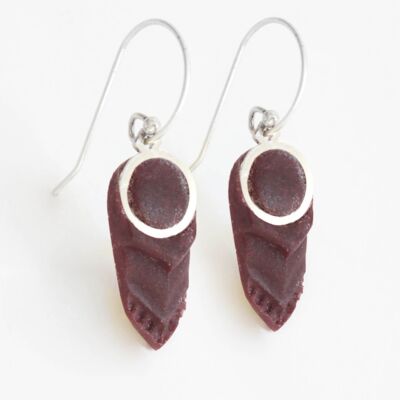 Panache - Bourgogne - Boucles d'oreilles