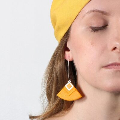Cleopatra - Ocher - Large earrings