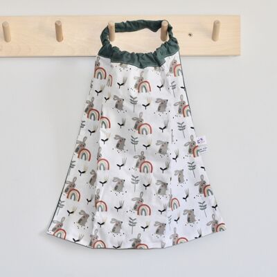 Elastic bib towel - rabbits