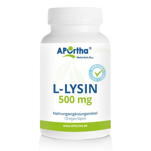 L-Lysin - 500 mg - 120 vegane Kapseln