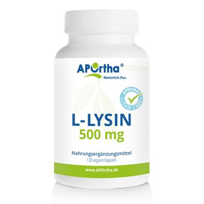 L-Lisina - 500 mg - 120 Cápsulas Veganas