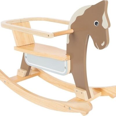Rocking horse with seat ring