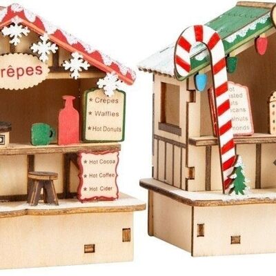 Cabanes du marché de Noël Crêpes et douceurs