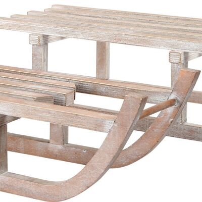 Trineo de madera decorativo