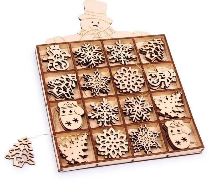 Scatola del pupazzo di neve dell'ornamento dell'albero di Natale