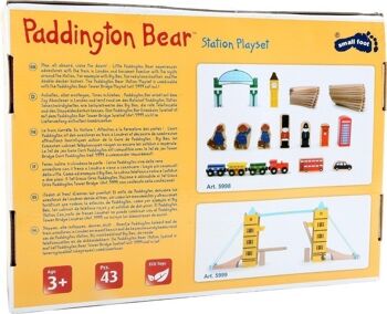 Ensemble de jeu de chemin de fer Paddington Bear 8