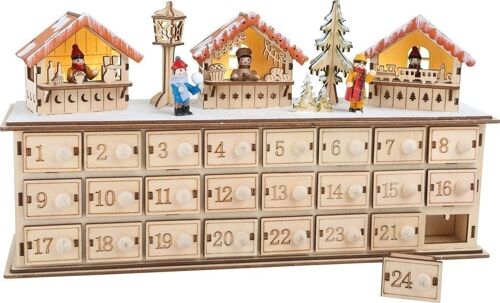 Adventskalender aus Holz Weihnachtsbasar