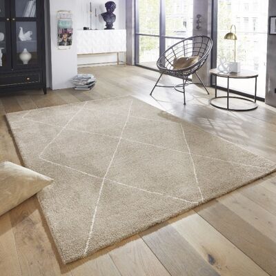 Tappeto design Massy Beige Crema