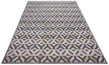 Tapis design Vézère en optique haut-bas 2