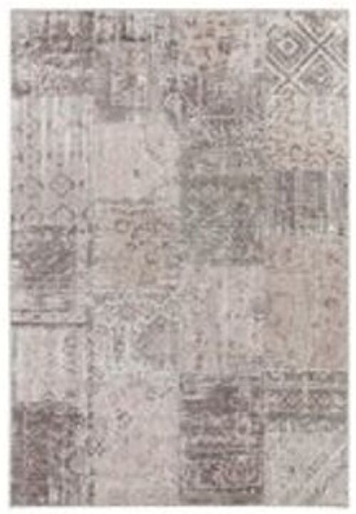Design flatweave carpet Denain Rose in Patchwork-Optic