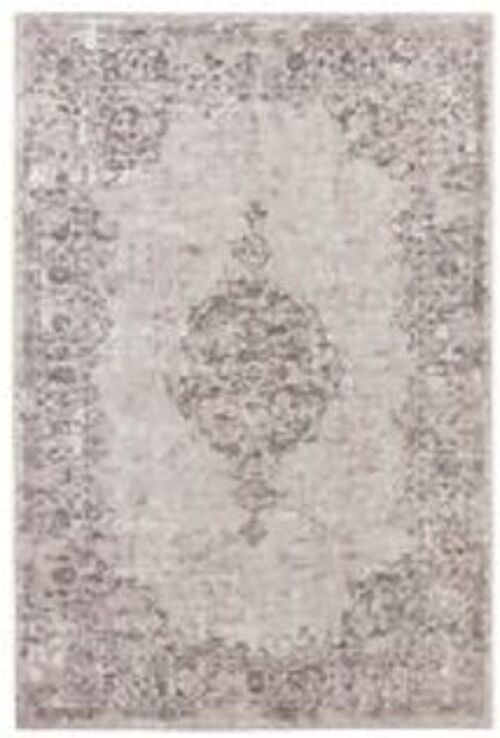 Design flatweave carpet Vertou Rose Black in Handmade-Look