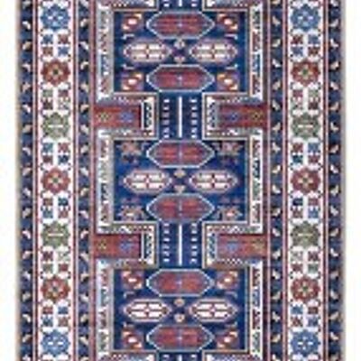 Tapis de passage design en Oriental Optique Kazak Tizab