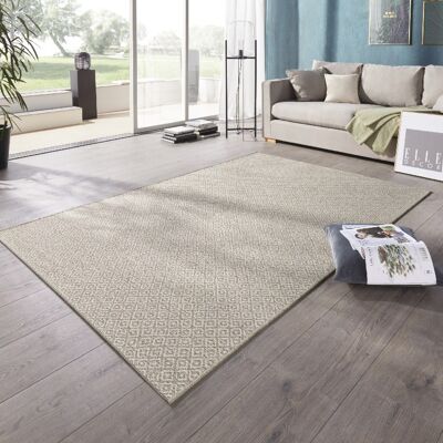 Flatweave In- & Outdoor carpet Croix Beige Cream