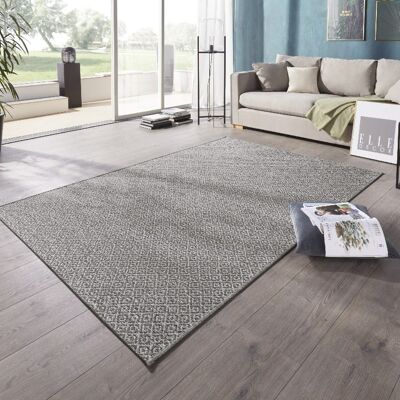 Flatweave In- & Outdoor carpet Croix Grey