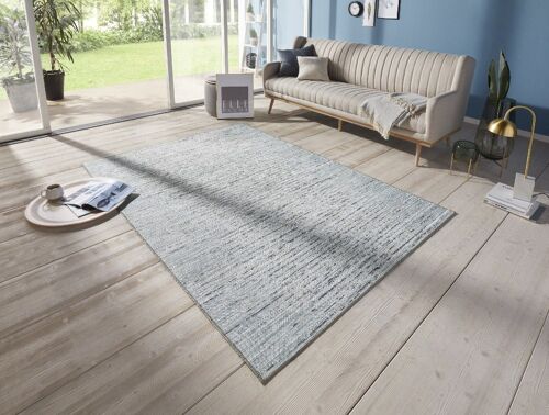 Flatweave In- & Outdoor carpet Laval Blue Anthracite