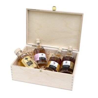 Caja de Degustación para hasta 5 personas - Set de Ron Miniatura (4 x 100 ml)