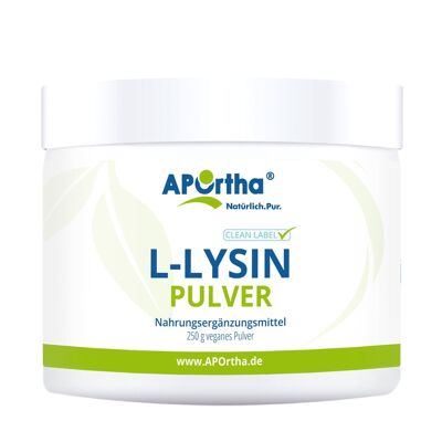L-Lysine - 250 g - poudre végétalienne