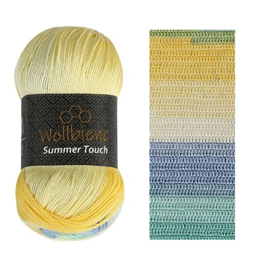 Wollbiene Summer Touch Strickwolle Häkelwolle seidenhaptik silk