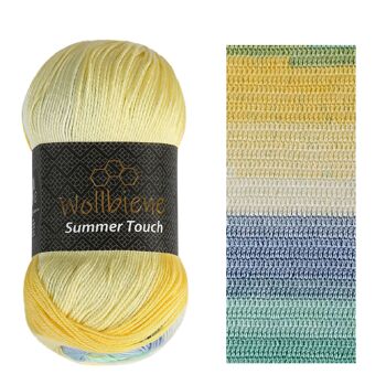 Wollbee Summer Touch laine à tricoter laine au crochet toucher soie 1