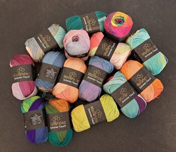 Wollbee Summer Touch laine à tricoter laine au crochet toucher soie 3
