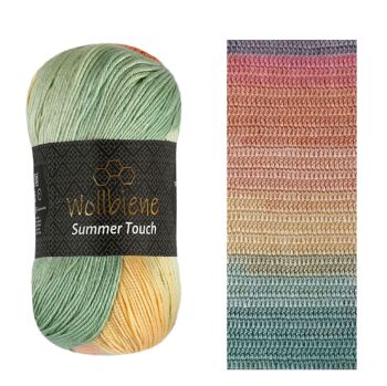 Wollbee Summer Touch laine à tricoter laine au crochet toucher soie 5