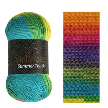 Wollbee Summer Touch laine à tricoter laine au crochet toucher soie 8