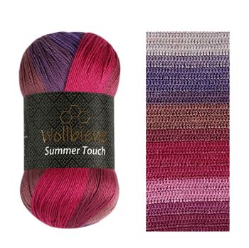 Wollbee Summer Touch laine à tricoter laine au crochet toucher soie 11
