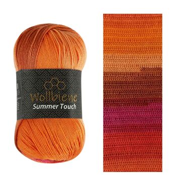 Wollbee Summer Touch laine à tricoter laine au crochet toucher soie 13
